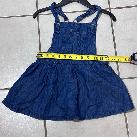 Cat & Jack Denim‎ Blue Overall Dress Girls Size XS (4/5) - Picture 6 of 7